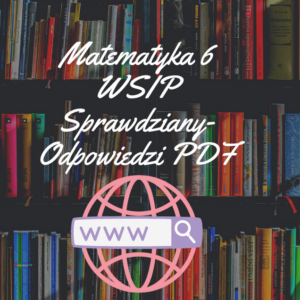 Matematyka 6 WSIP Sprawdziany-Odpowiedzi PDF