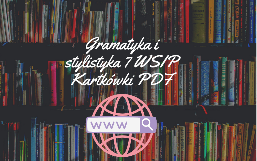 Gramatyka i stylistyka 7 WSIP Kartkówki PDF