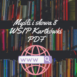 Myśli i słowa 8 WSIP Kartkówki PDF