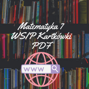 Matematyka 7 WSIP Kartkówki