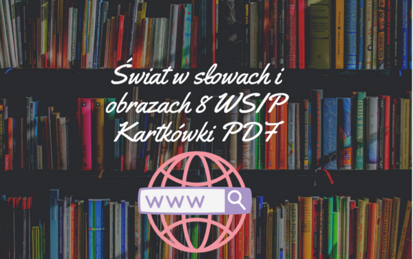 Świat w słowach i obrazach 8 WSIP Kartkówki PDF