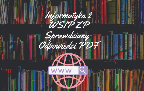 Informatyka 2 WSIP ZP Sprawdziany-Odpowiedzi PDF