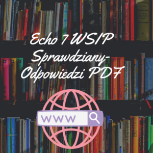 Echo 7 WSIP Sprawdziany