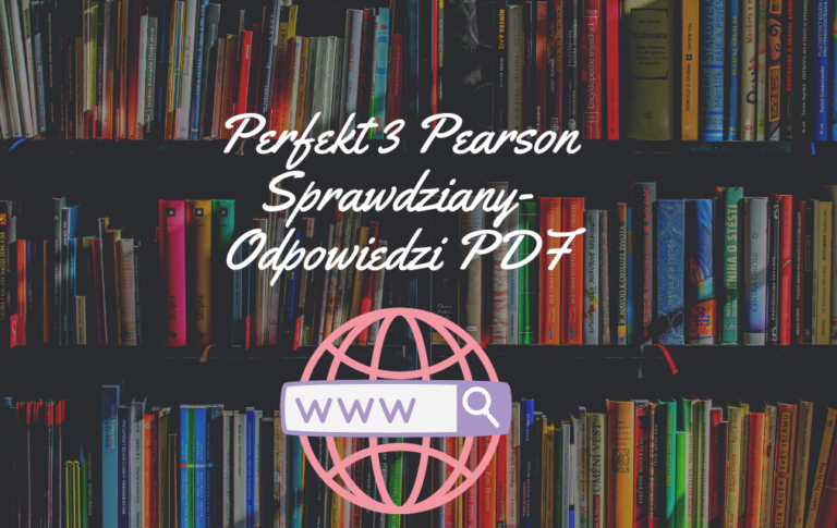 Perfekt 3 Pearson Sprawdziany-Odpowiedzi PDF - Odpowiedzinasprawdziany.pl