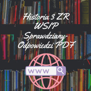 Historia 3 WSIP ZR Sprawdziany-Odpowiedzi PDF