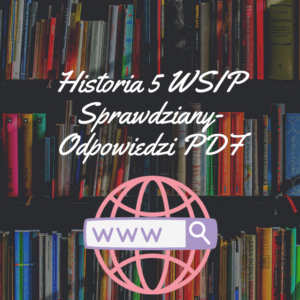 Historia 5 WSIP Sprawdziany-Odpowiedzi PDF