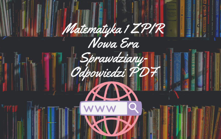 Matematyka 1 ZPIR Nowa Era Sprawdziany-Odpowiedzi PDF do pobrania 2024