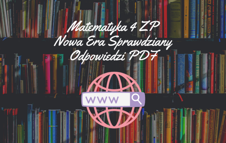 Matematyka 4 ZP Nowa Era Sprawdziany Odpowiedzi PDF Pobierz